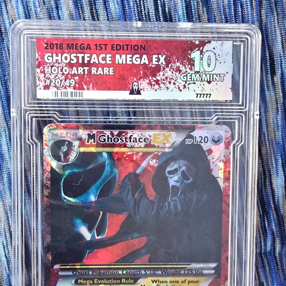 Ghost Face Pokemon Card - Scream - custom slab - Picture 3 of 7